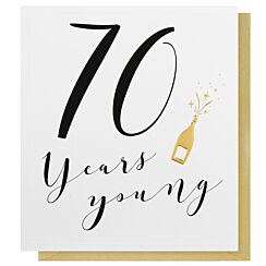 Orchid 70th Birthday Card