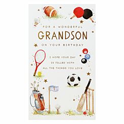 Reflections ‘Grandson’ Sport Birthday Card