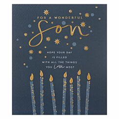 Reflections ‘Son’ Candles Birthday Card