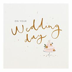 Vanilla ‘Cake’ Wedding Day Card