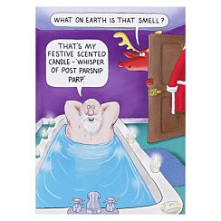 Santa & Co ‘Festive Scented Candle’ Christmas Card