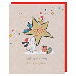 Pick ‘N’ Mix ‘Dog & Star’ Son Christmas Card 