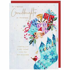 Sugarplum ‘Granddaughter’ Large Christmas Card