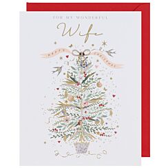 Violet ‘Wife’ Large Christmas Card