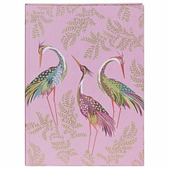 Haveli Garden Dancing Cranes A5 Fabric Journal