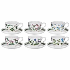 Set of 6 Breakfast Cups & Saucers