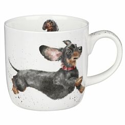 ‘Friday Feeling’ Dachshund Fine Bone China Mug