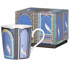 India Lattice Indigo Windows Mug