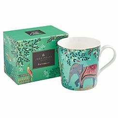 India Elephants Oasis Light Jade Mug