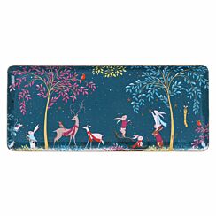 Woodland Tales Deer & Robin Oblong Serving Plate