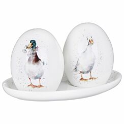 Ducks Salt & Pepper Shakers with Tray