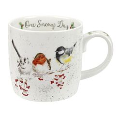 ‘One Snowy Day’ Birds Fine Bone China Christmas Mug