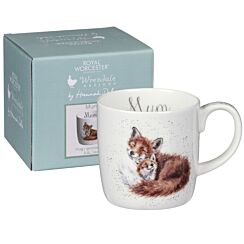 Mum Foxes Boxed Large Fine Bone China Mug