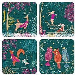Woodland Tales Set Of Four Coasters