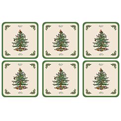 Christmas Tree Set of 6 Coasters