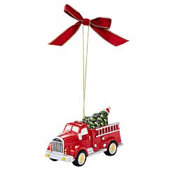 Christmas Tree ‘Fire Truck’ Hanging Tree Ornament