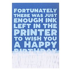 Pickled Prints ‘Printer Ink’ Birthday Card