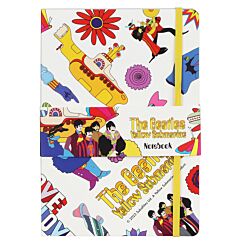 Yellow Submarine White A5 Notebook