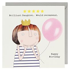 Five Star Daughter Birthday Card