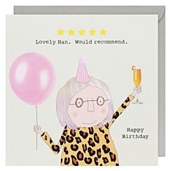 Five Star Nan Birthday Card