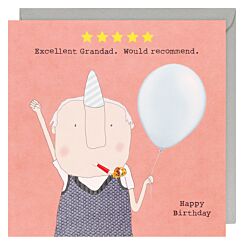 Five Star Grandad Birthday Card