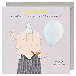 Five Star Grandpa Birthday Card