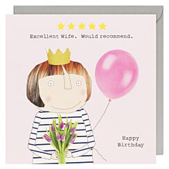 Five Star Wife Birthday Card