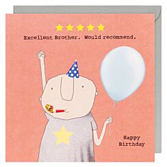 Five Star Brother Birthday Card