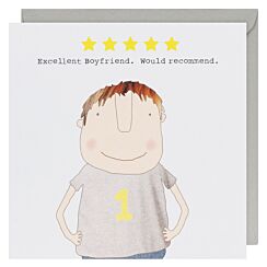 Five Star Boyfriend Greetings Card