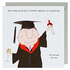 Proud of You Men's Graduation Card