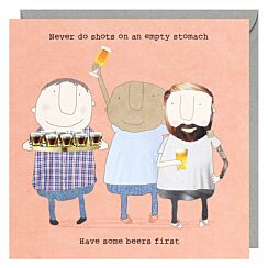 Beers First Greetings Card