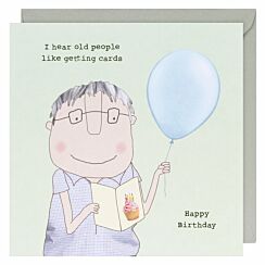 Old People Like Cards Birthday Card