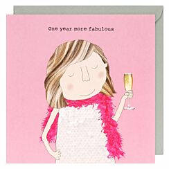 One Year More Fabulous Birthday Card