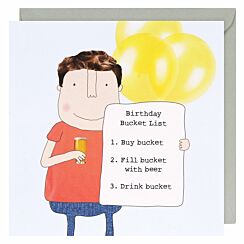 Bucket List Birthday Card