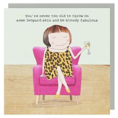 Leopard Skin Greetings Card