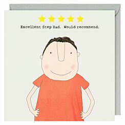 ‘Five Star Step Dad’ Father’s Day Card