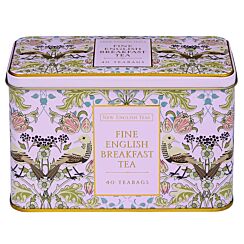 Pink Song Thrush Medium Tea Tin