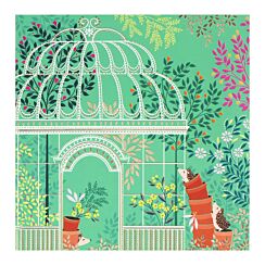 Hedgehogs In Garden Greetings Card