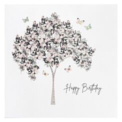 Glitter Tree Luxury Birthday Card