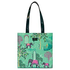 Green India Elephant’s Oasis Everyday Printed Shopper Bag