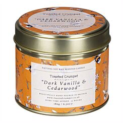 Dark Vanilla & Cedarwood Tin Candle