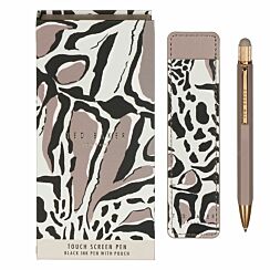 PENCHI Giraffe Print Printed Touch Pen And Pouch