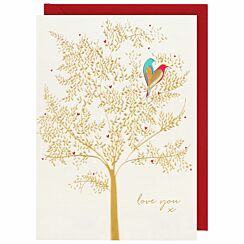 Birds In Tree 'Love You' Valentine’s Day Card