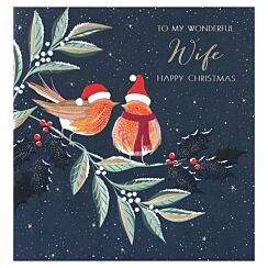 Robins ‘Wife’ Christmas Card