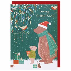 Bear & Cub Christmas Card