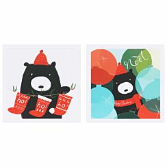 Christmas Bear Set of 10 Christmas Cards