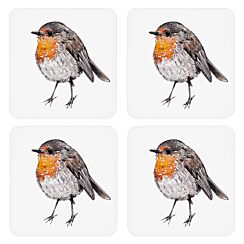 ‘Robin’ Set of 4 Coasters