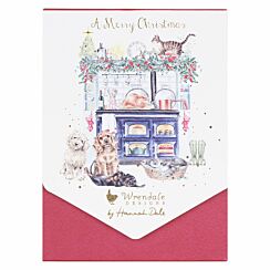 'Country Christmas Kitchen' Set Of 8 Christmas Cards