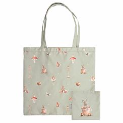 ‘Garden Friends’ Rabbit Foldable Cotton Shopping Bag