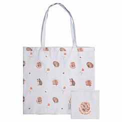 ‘Awakening’ Hedgehog Foldable Cotton Shopping Bag